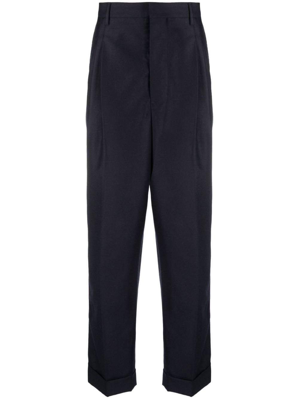 AMI Paris cropped virgin-wool trousers - Blue von AMI Paris