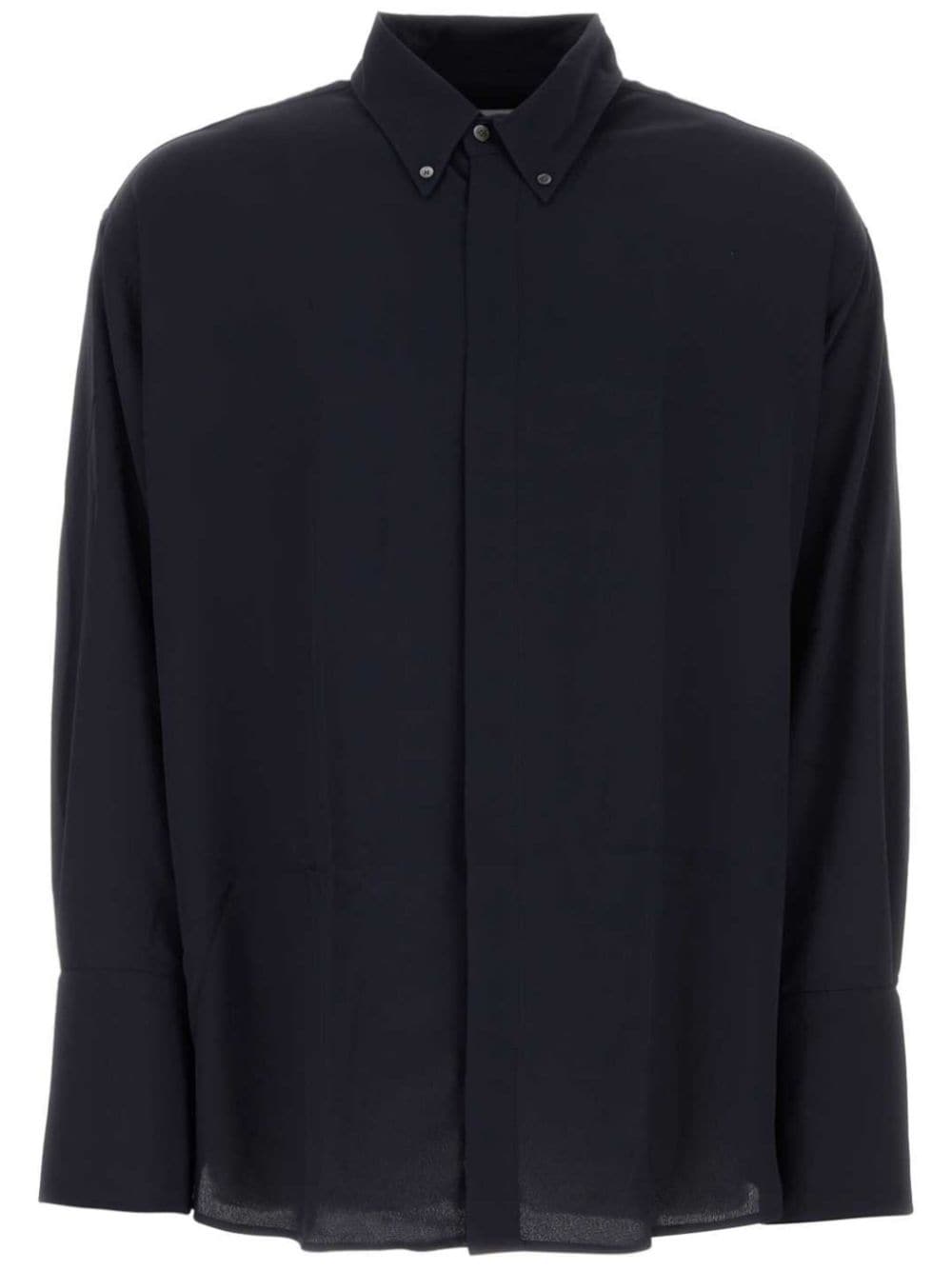 AMI Paris drop-shoulder crepe shirt - Blue von AMI Paris