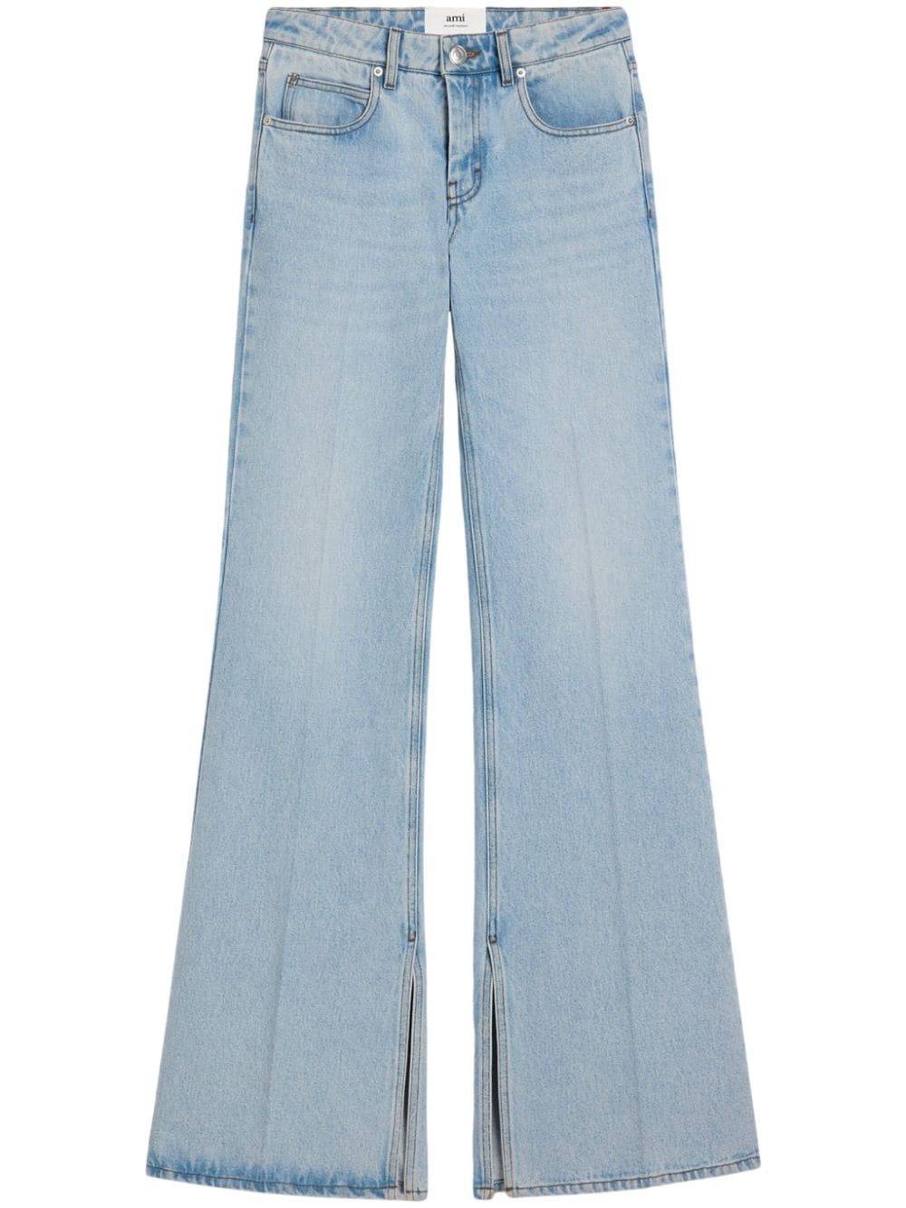 AMI Paris flared-leg cotton jeans - Blue von AMI Paris