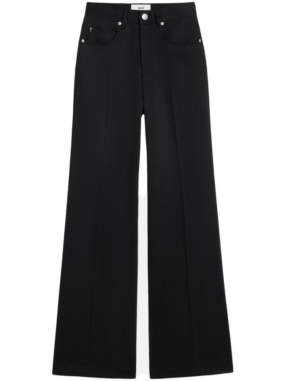 AMI Paris high-rise flared-leg jeans - Black von AMI Paris