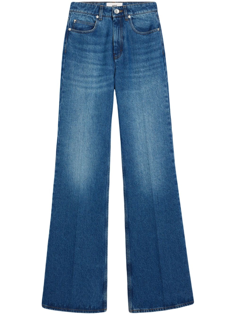 AMI Paris high-rise flared-leg jeans - Blue von AMI Paris