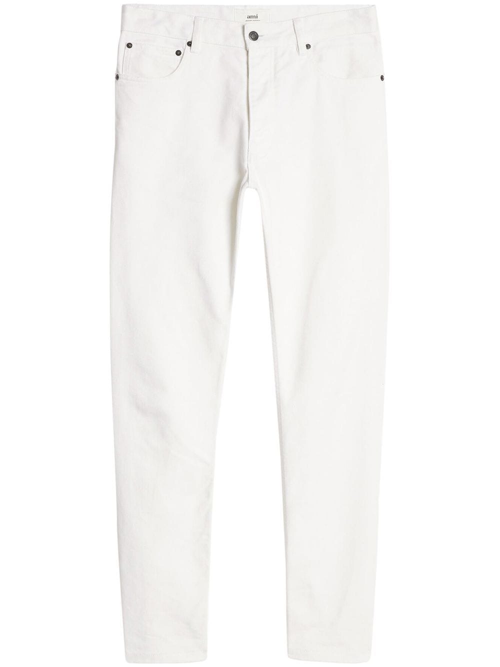 AMI Paris high-rise straight-leg jeans - White von AMI Paris