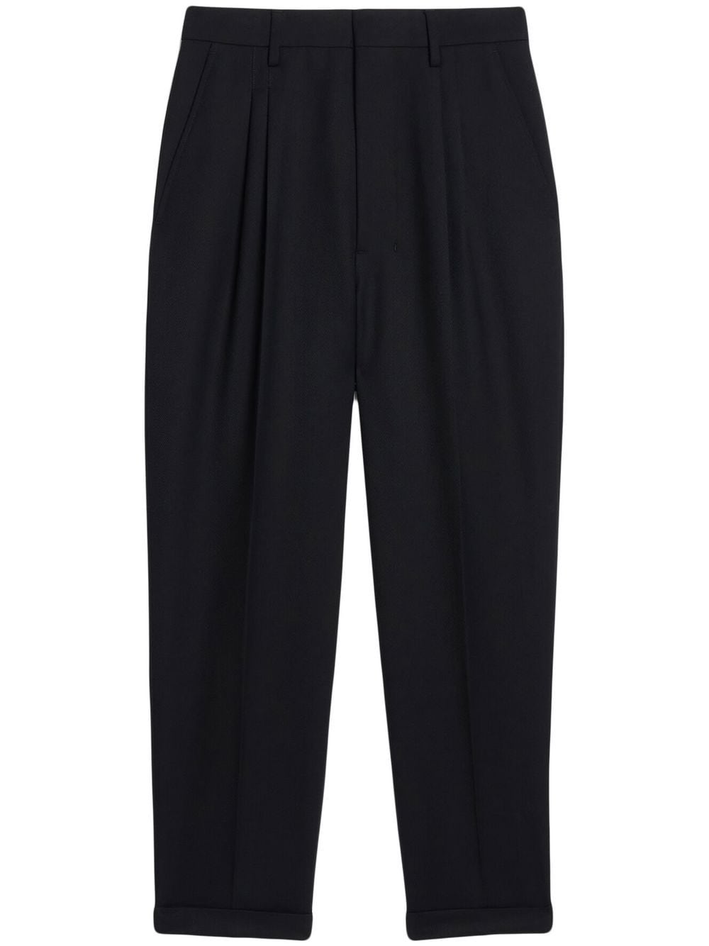 AMI Paris high waist cropped trousers - Black von AMI Paris