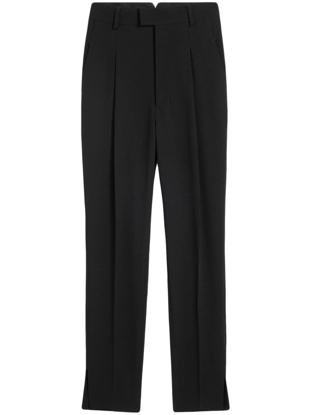 AMI Paris high-waist tapered-leg trousers - Black von AMI Paris