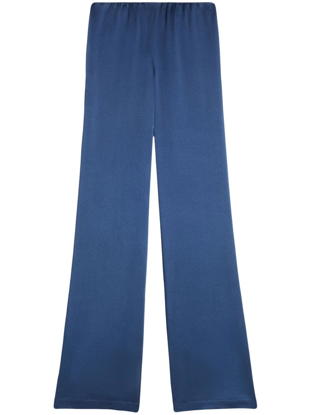 AMI Paris high-waisted satin trousers - Blue von AMI Paris