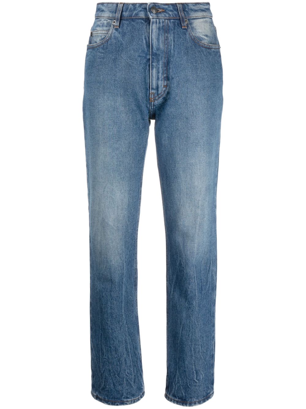 AMI Paris high-waisted straight-leg jeans - Blue von AMI Paris