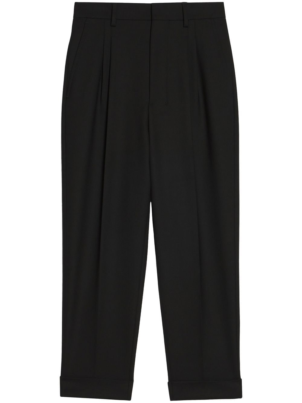 AMI Paris high-waisted tailored trousers - Black von AMI Paris