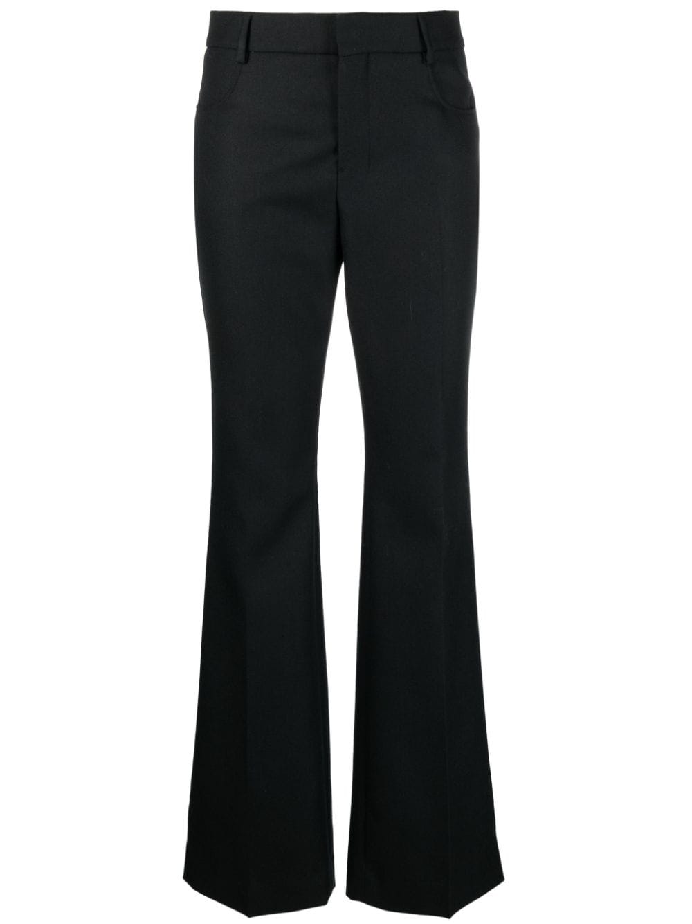 AMI Paris mid-rise flared trousers - Black von AMI Paris