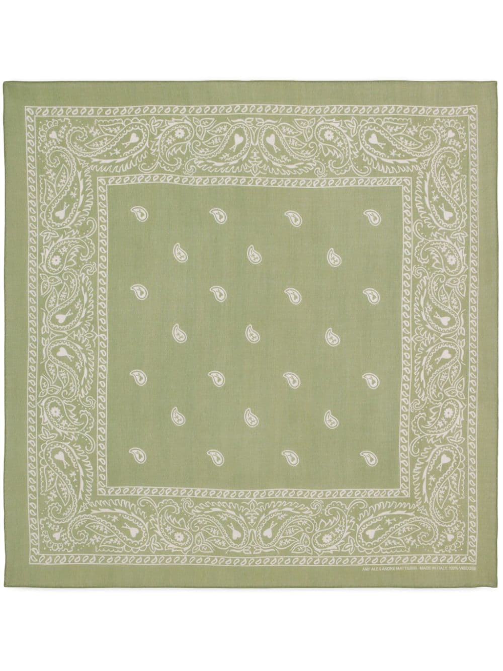 AMI Paris paisley-print scarf - Green von AMI Paris