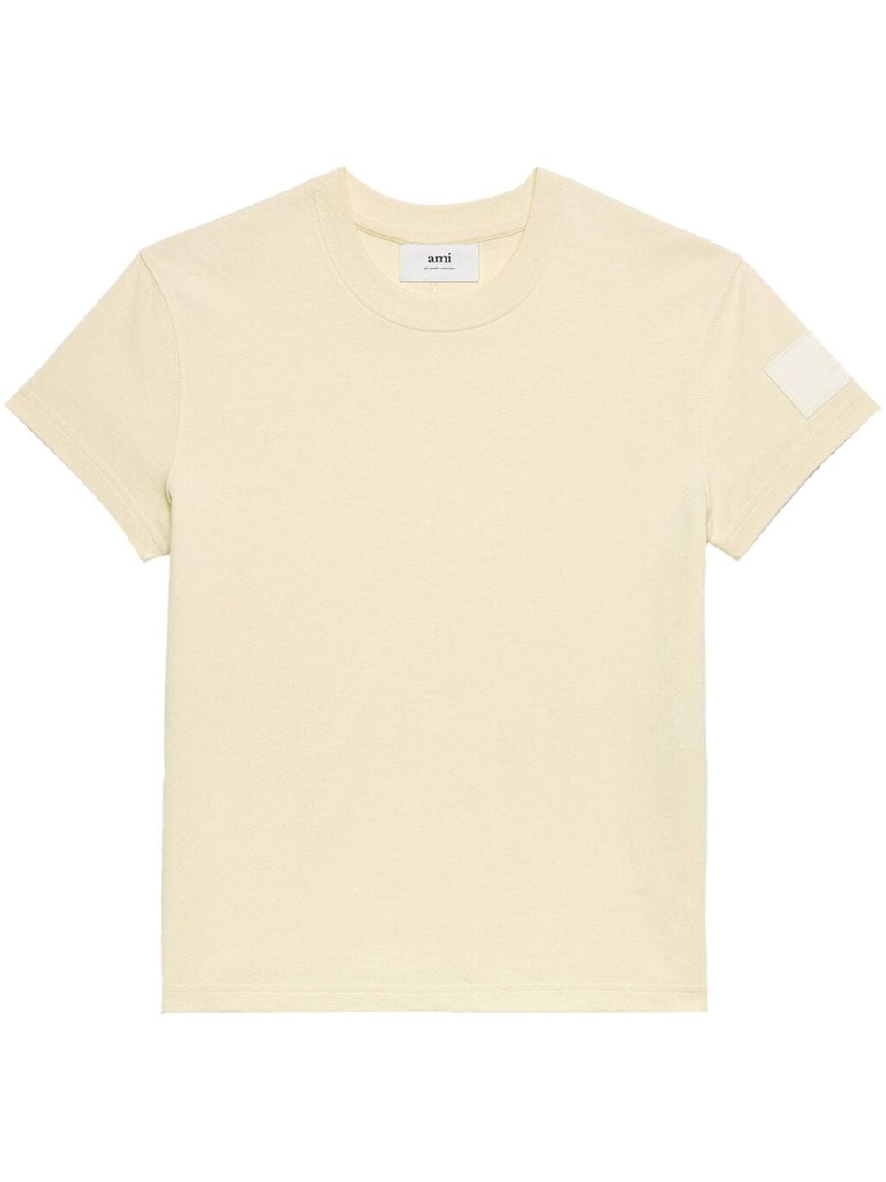 AMI Paris patch cotton T-Shirt - Neutrals von AMI Paris