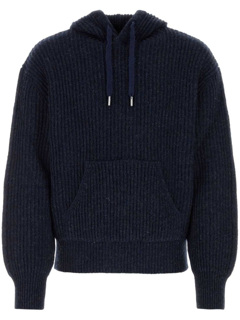 AMI Paris pouch-pocket hood virgin-wool jumper - Blue von AMI Paris