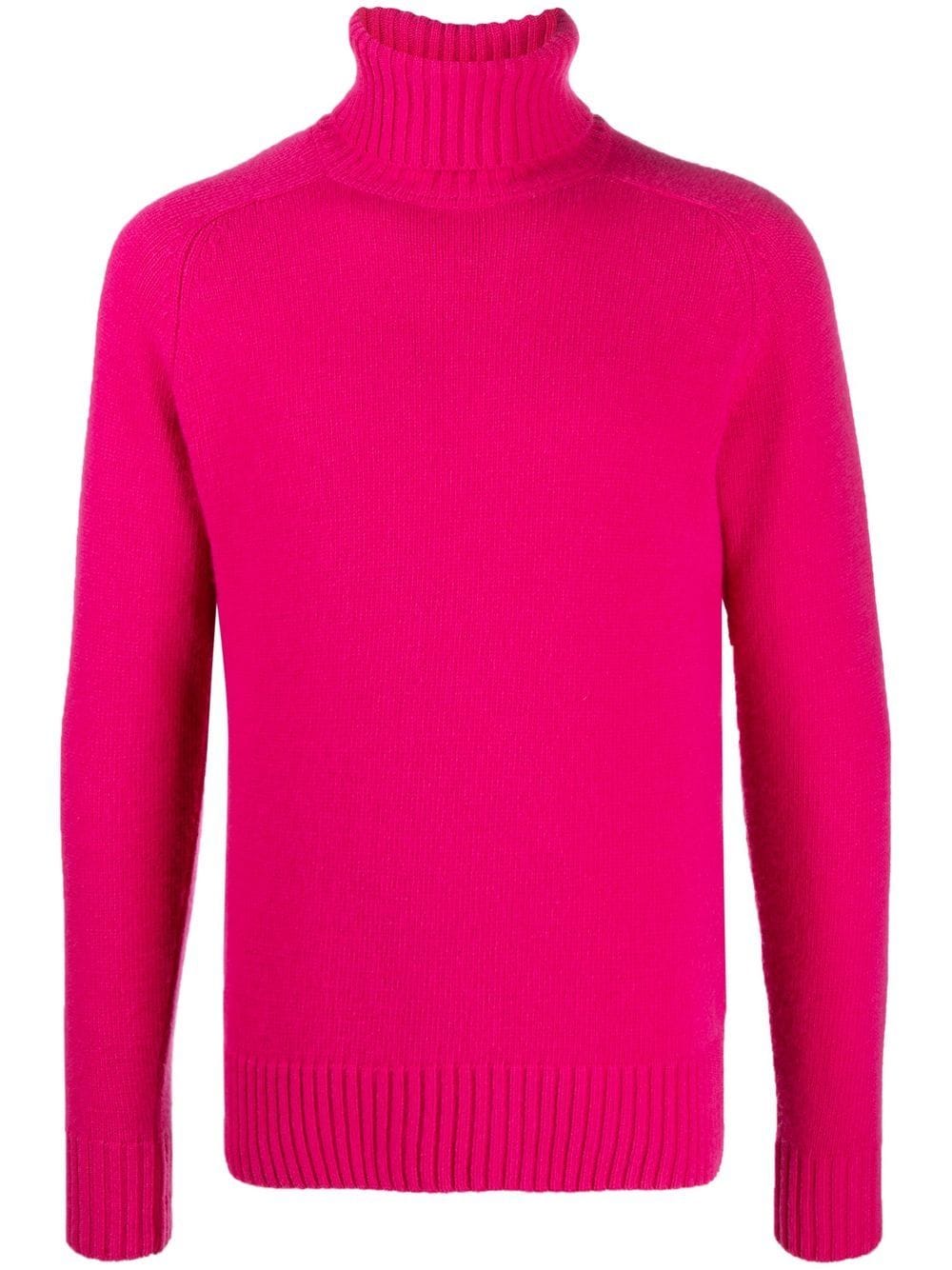AMI Paris roll-neck wool jumper - Pink von AMI Paris