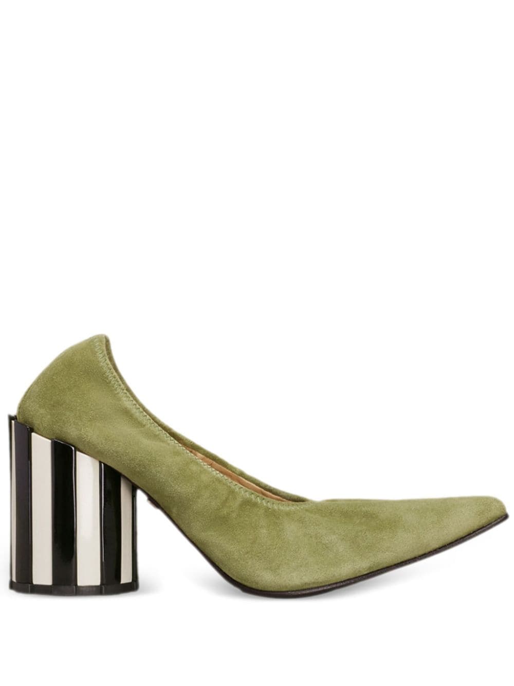 AMI Paris round heel point-toe pumps - Green von AMI Paris