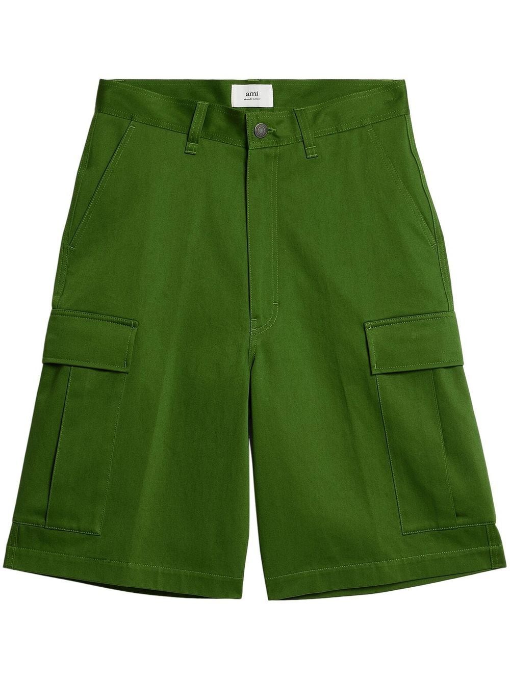 AMI Paris straight-leg cargo shorts - Green von AMI Paris