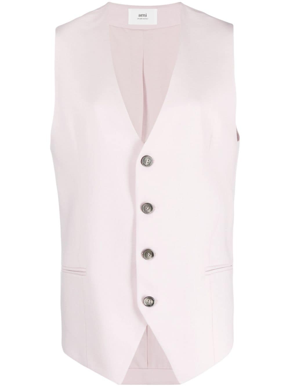 AMI Paris virgin wool waistcoat - Pink von AMI Paris