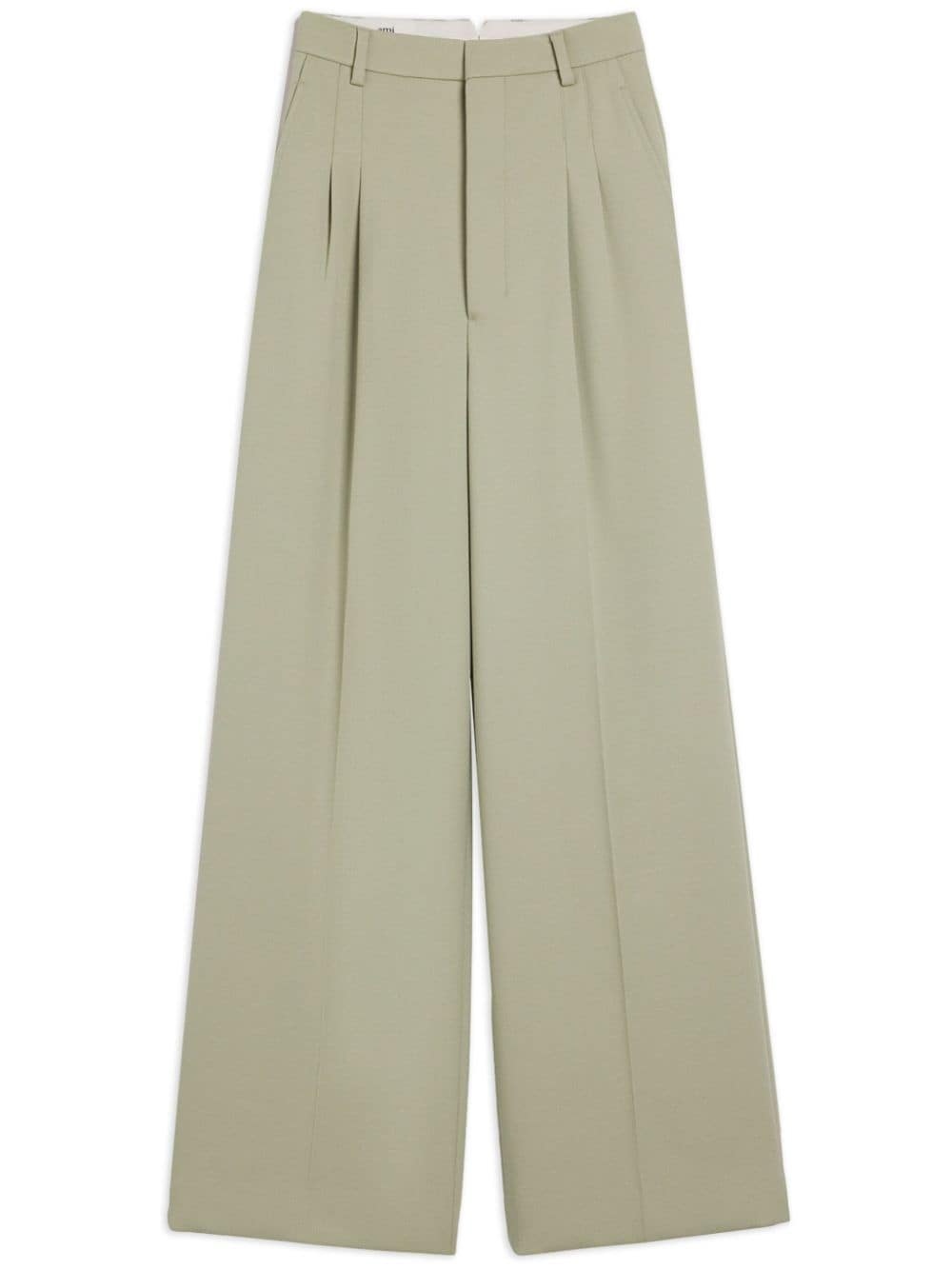 AMI Paris wide-leg tailored wool trousers - Green von AMI Paris