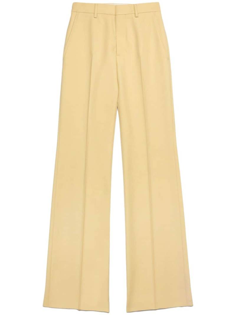 AMI Paris wide-leg virgin-wool trousers - Yellow von AMI Paris