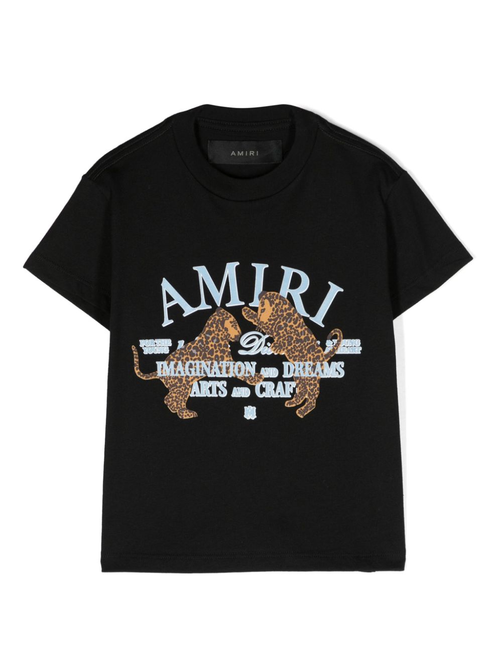 AMIRI KIDS Arts District Leopard-print cotton T-shirt - Black von AMIRI KIDS
