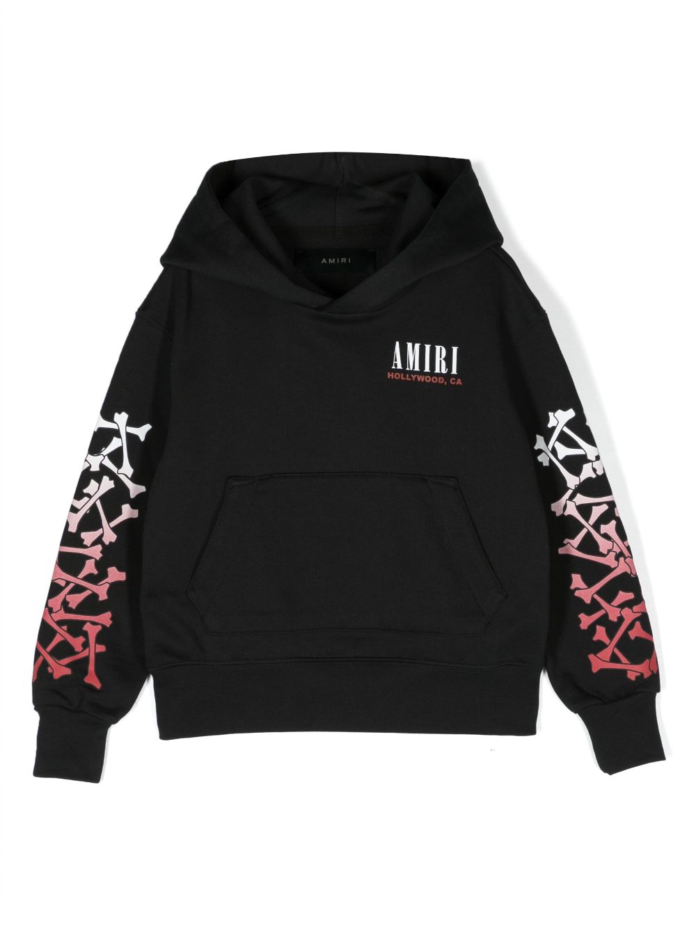 AMIRI KIDS Bones logo-print cotton hoodie - Black von AMIRI KIDS