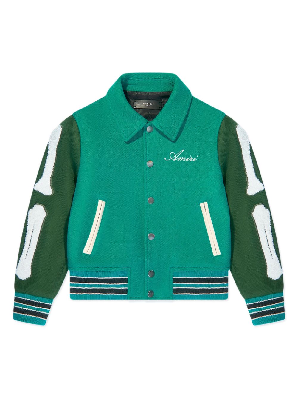 AMIRI KIDS Bones wool-blend bomber jacket - Green von AMIRI KIDS