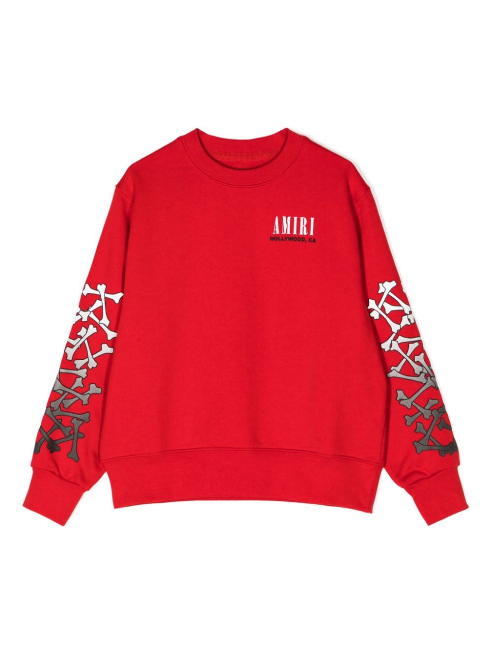 AMIRI KIDS bones-print cotton sweatshirt - Red von AMIRI KIDS