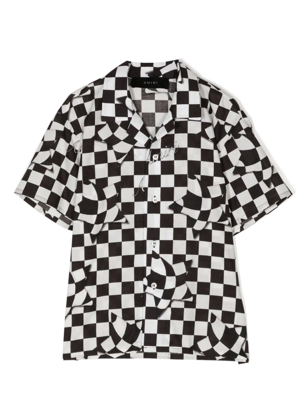 AMIRI KIDS check-pattern cotton shirt - White von AMIRI KIDS