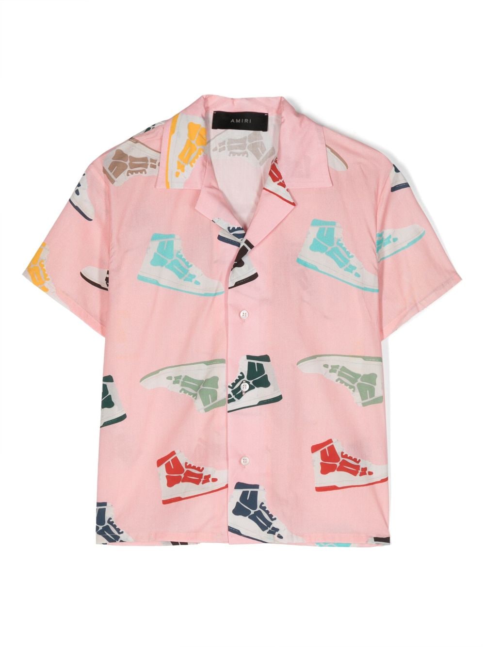 AMIRI KIDS graphic-print short-sleeves cotton shirt - Pink von AMIRI KIDS