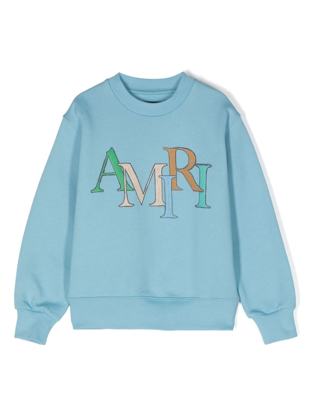 AMIRI KIDS logo-print cotton sweatshirt - Blue von AMIRI KIDS