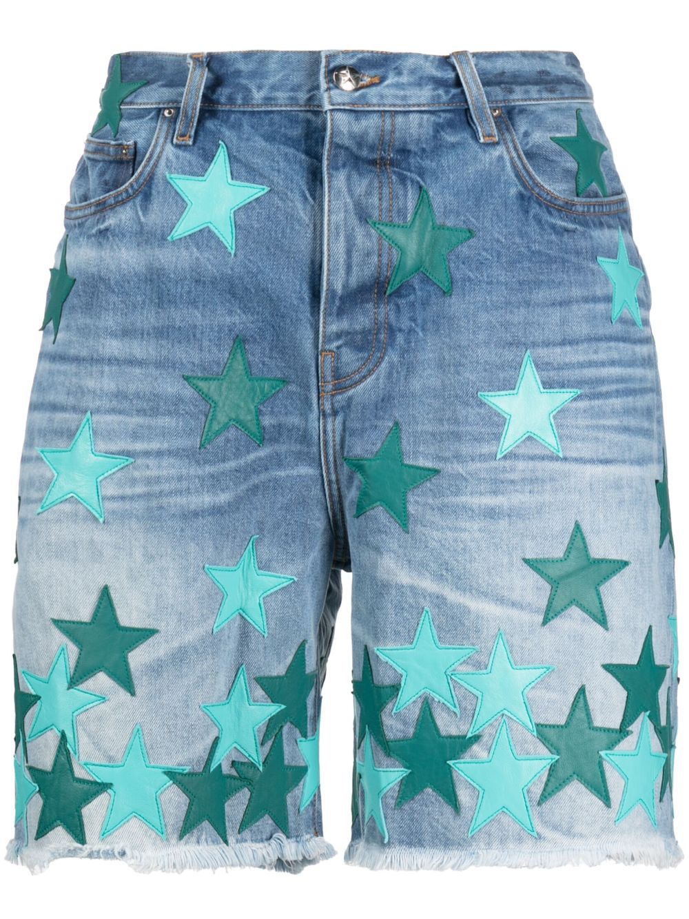 AMIRI Chemist Star denim shorts - Blue von AMIRI