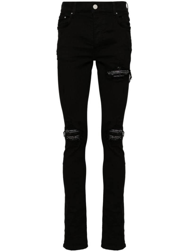 AMIRI Crystal MX1 mid-rise skinny jeans - Black von AMIRI