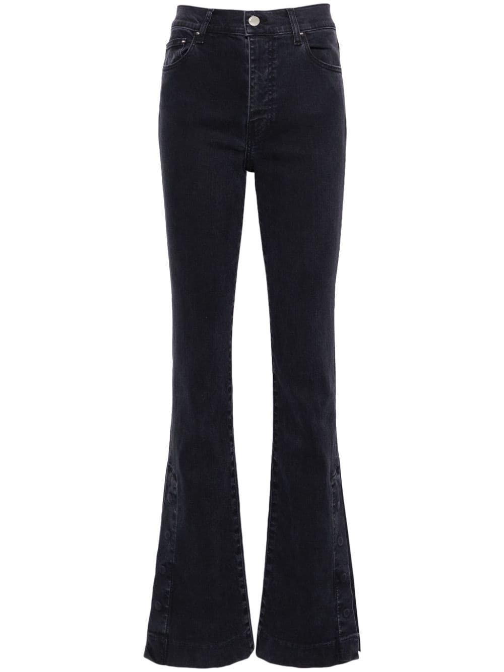 AMIRI Kick high-rise flared jeans - Black von AMIRI