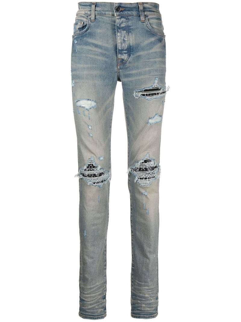 AMIRI MX1 ripped skinny jeans - Blue von AMIRI