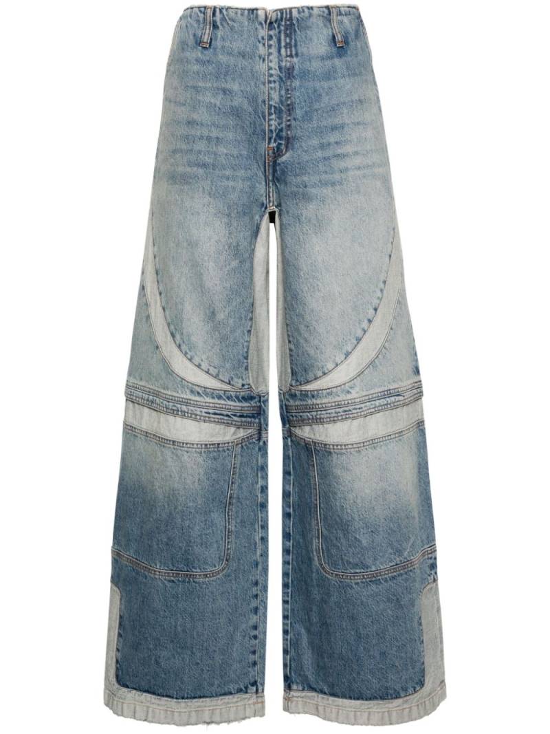 AMIRI Motocross mid-rise wide-leg jeans - Blue von AMIRI