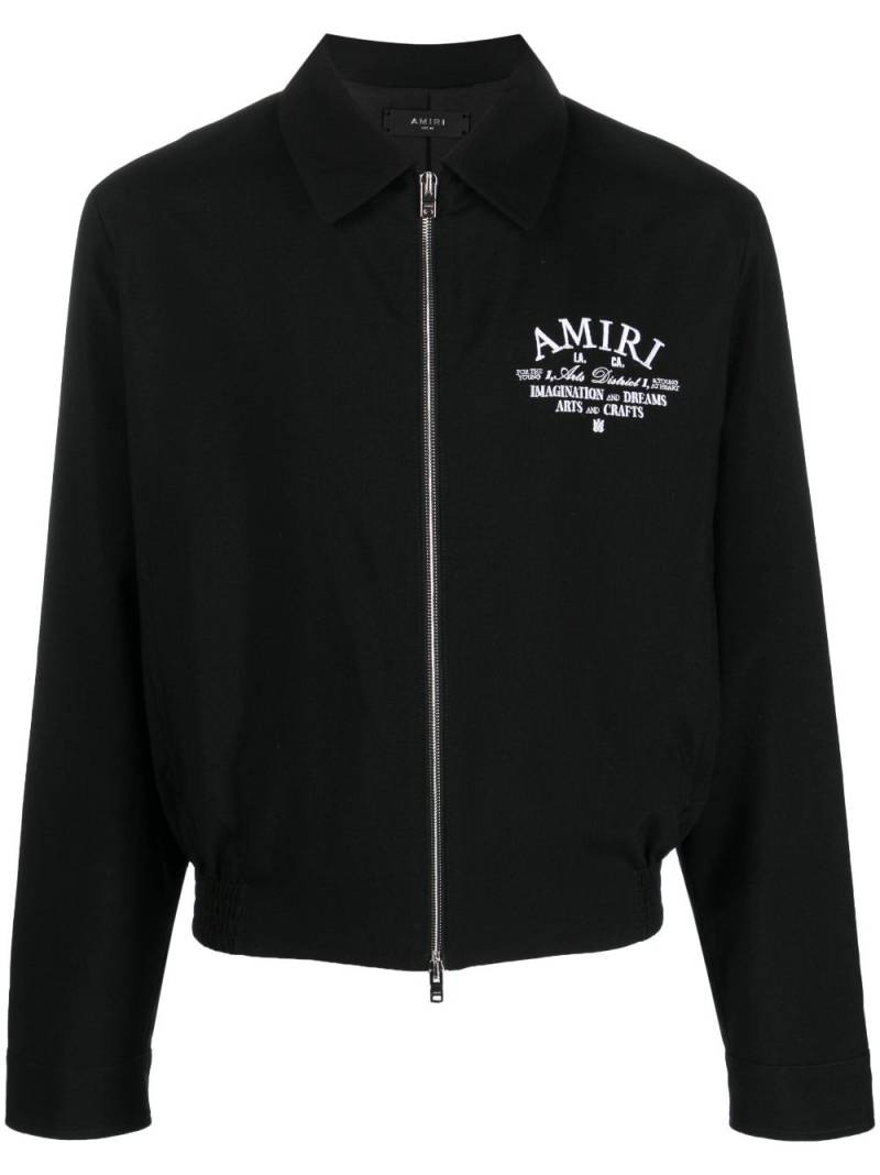 AMIRI embroidered-logo jacket - Black von AMIRI