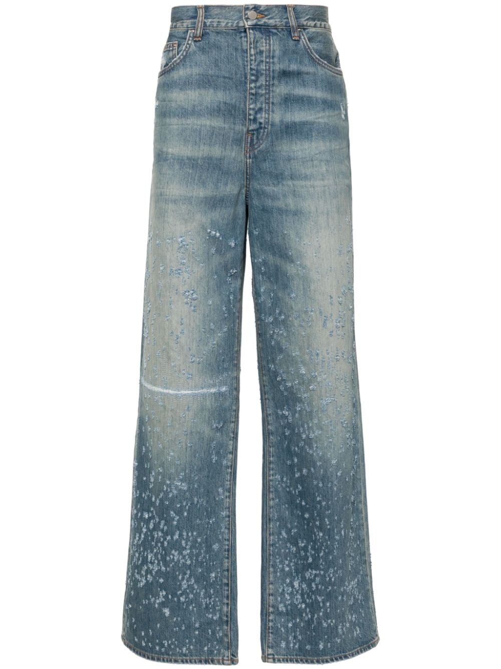 AMIRI Shotgun mid-rise straight-leg jeans - Blue von AMIRI