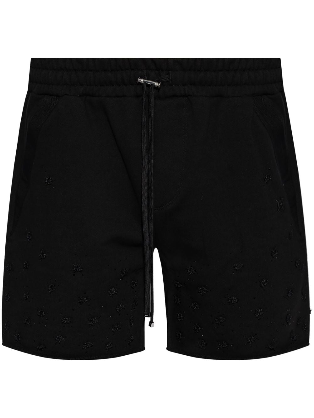 AMIRI appliqué-detail cotton shorts - Black von AMIRI