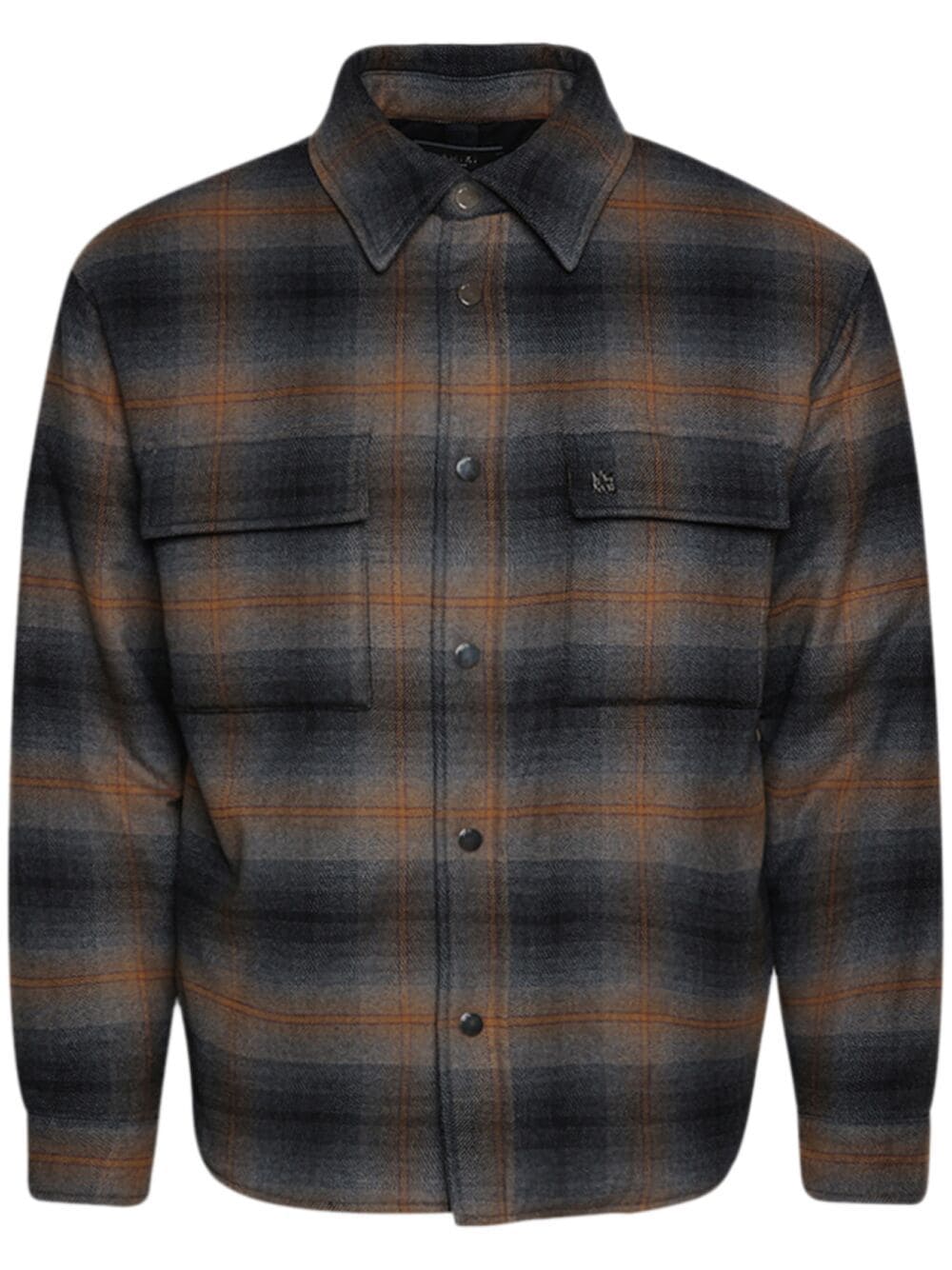 AMIRI check-pattern long-sleeve shirt - Brown von AMIRI