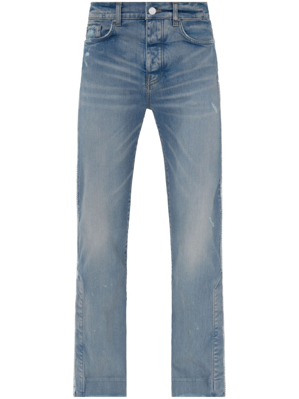 AMIRI crystal-embellished flared jeans - Blue von AMIRI