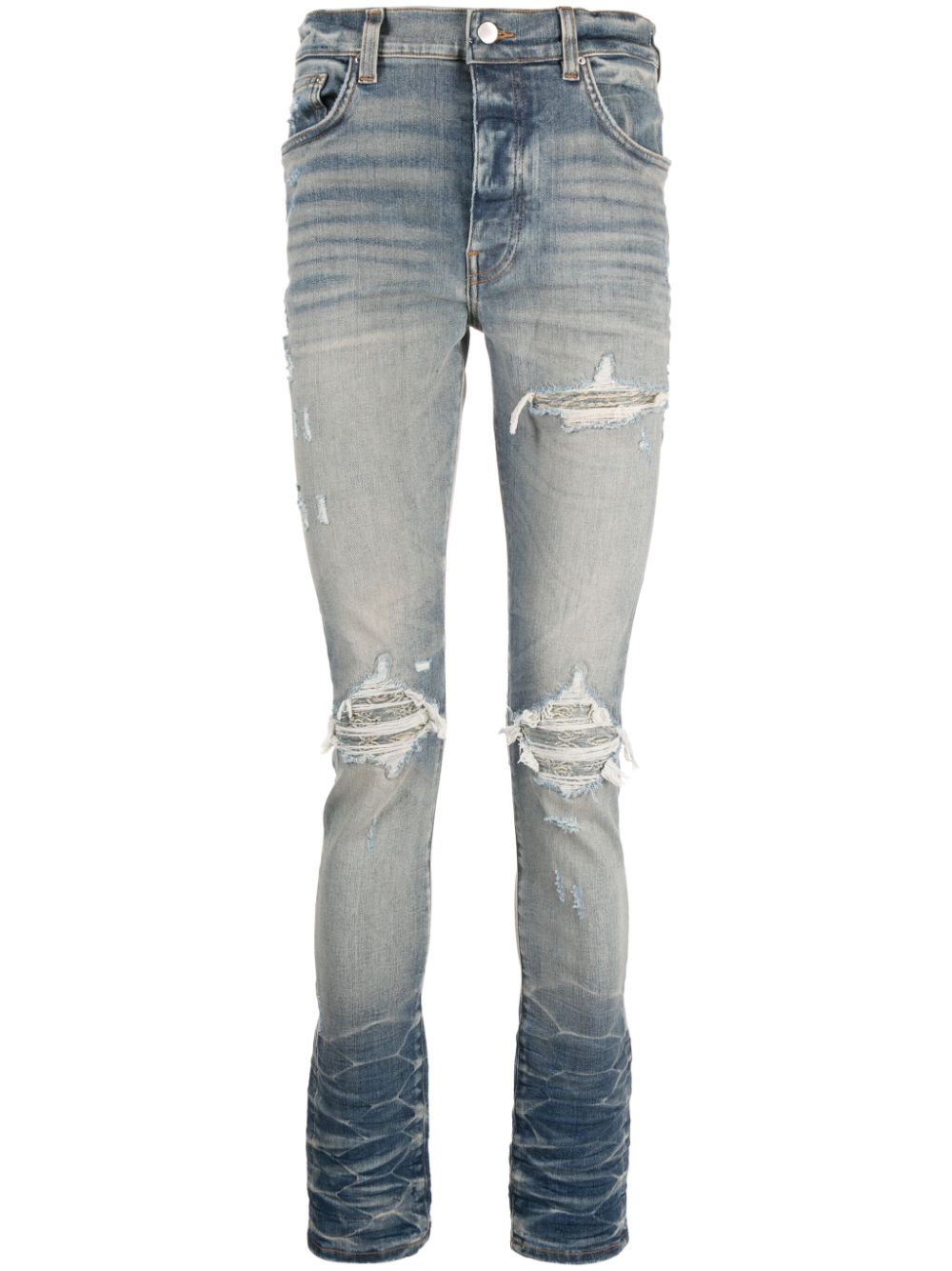 AMIRI distressed slim-cut jeans - Blue von AMIRI