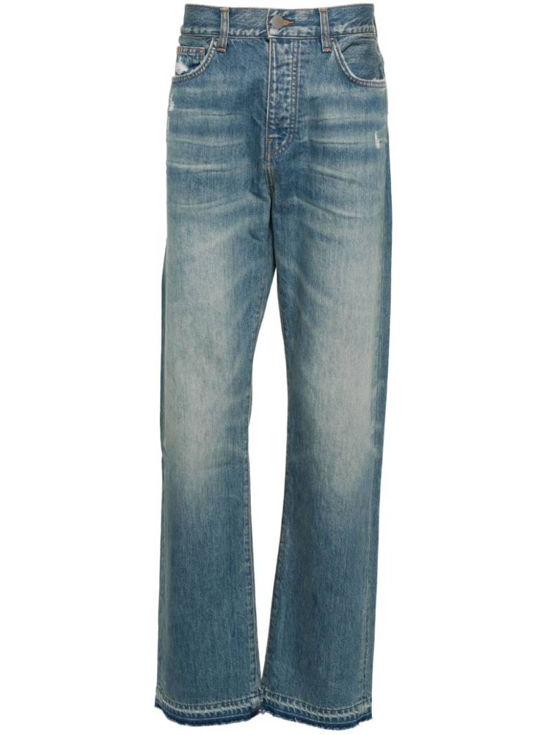 AMIRI distressed straight-leg jeans - Blue von AMIRI