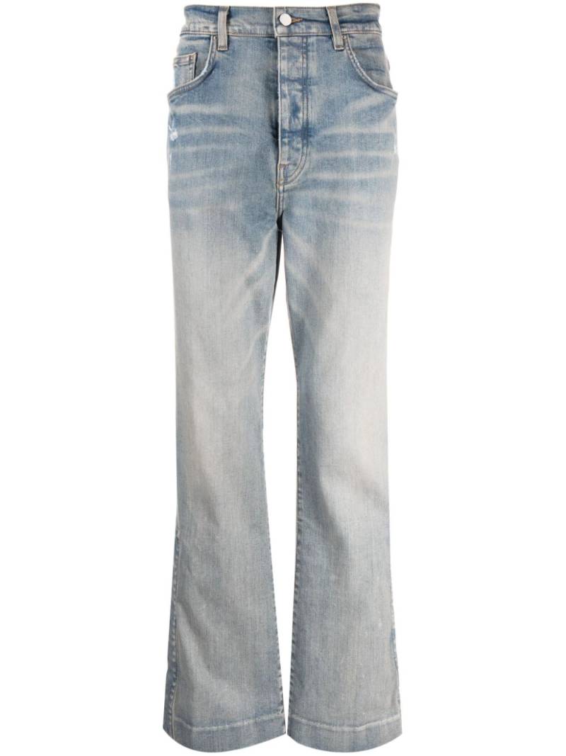 AMIRI distressed wide-leg jeans - Blue von AMIRI