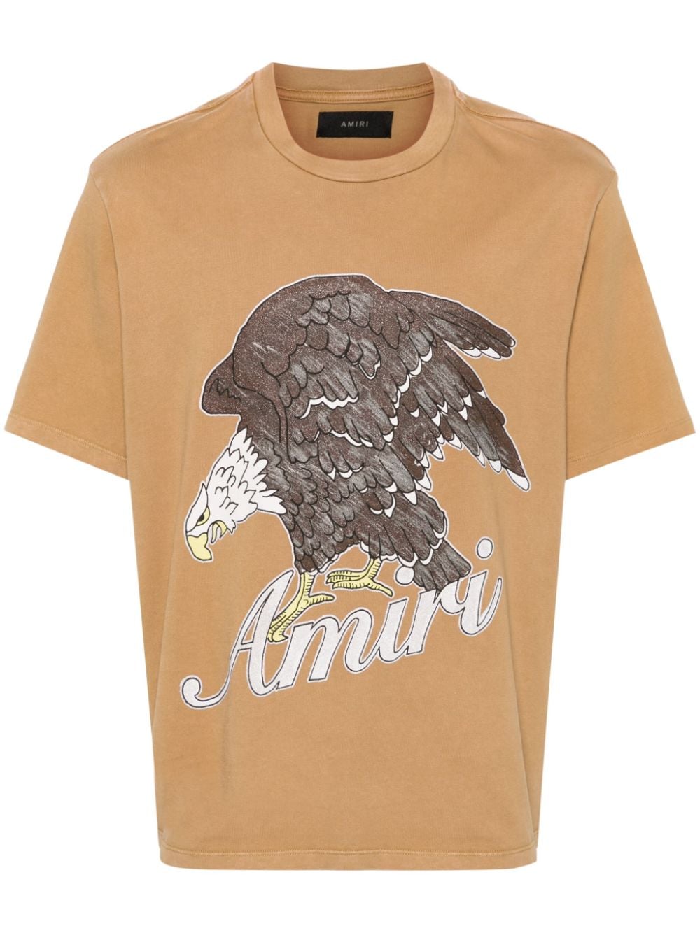 AMIRI eagle-stamp cotton T-shirt - Brown von AMIRI