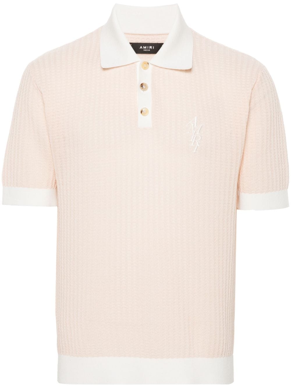 AMIRI embroidered-logo polo-shirt - Pink von AMIRI