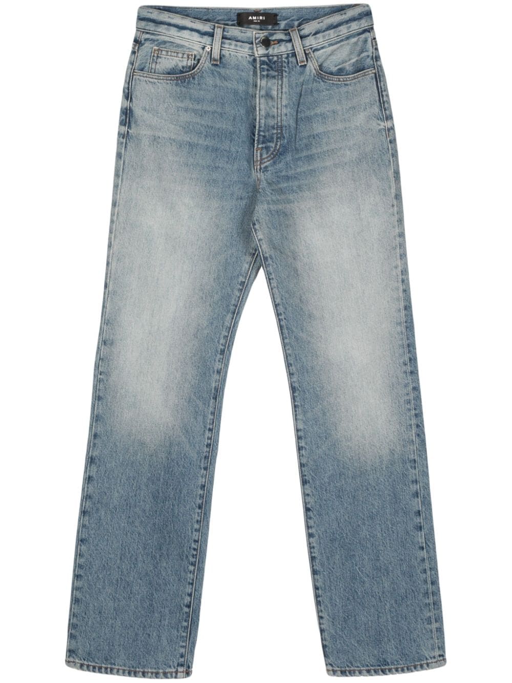AMIRI high-rise straight-leg jeans - Blue von AMIRI