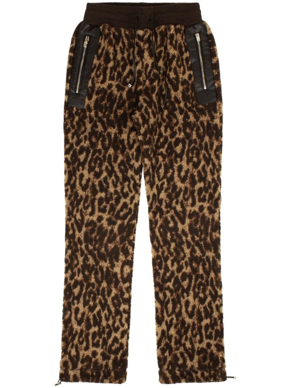 AMIRI leopard-print fleece trousers - Brown von AMIRI