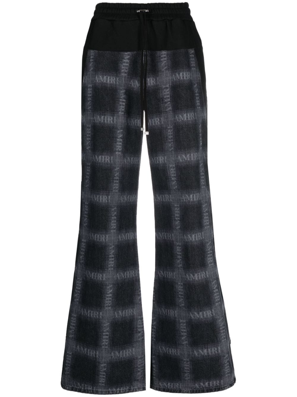 AMIRI logo check-print track pants - Black von AMIRI