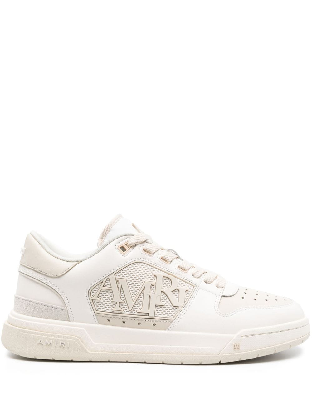 AMIRI logo-embossed leather sneakers - White von AMIRI