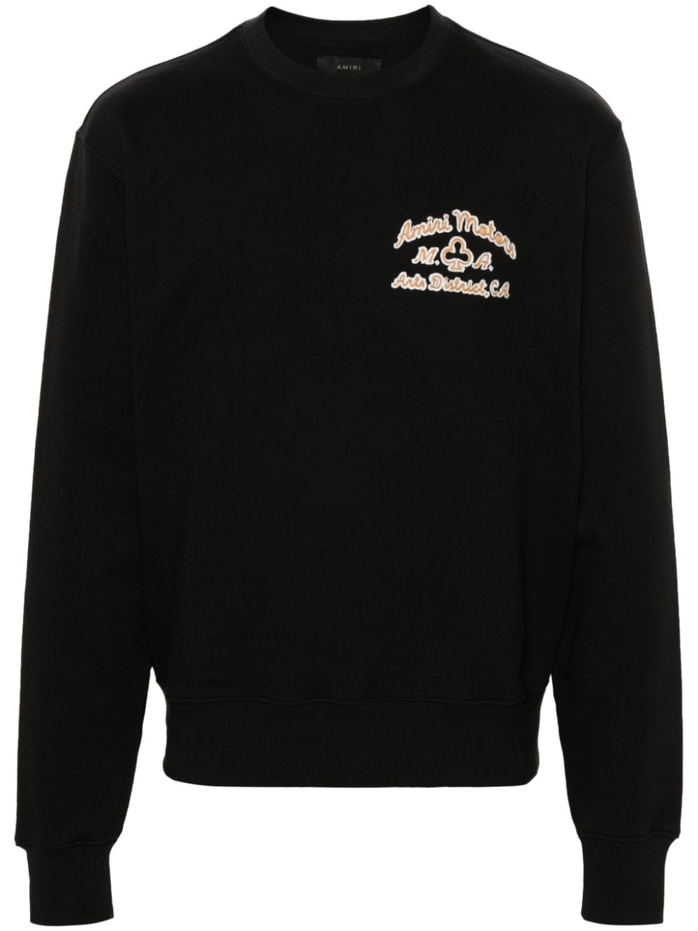 AMIRI logo-embroidered cotton sweatshirt - Black von AMIRI