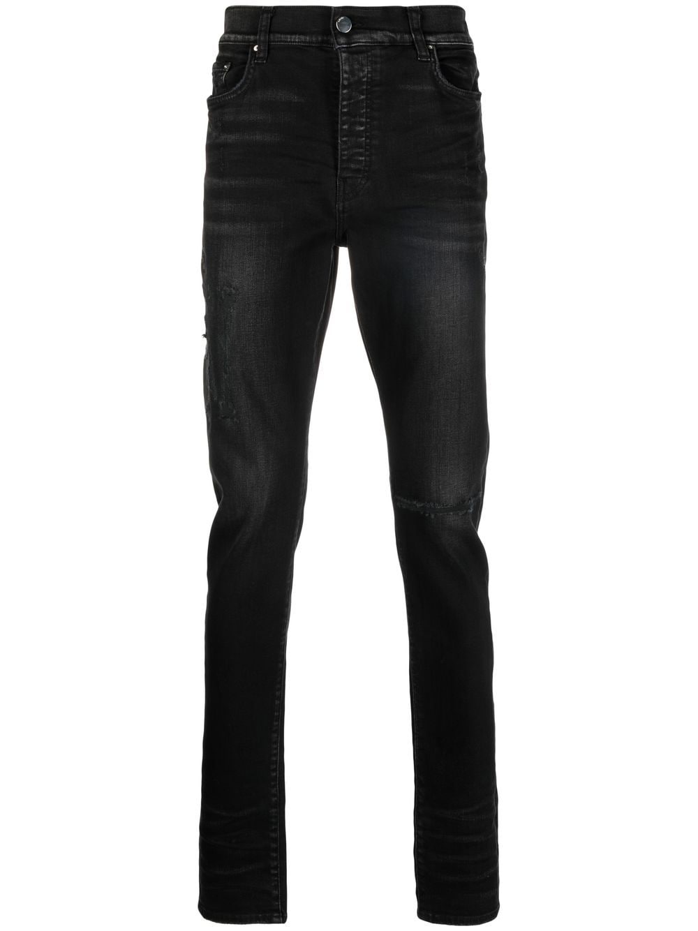 AMIRI logo-embroidered skinny-cut jeans - Black von AMIRI