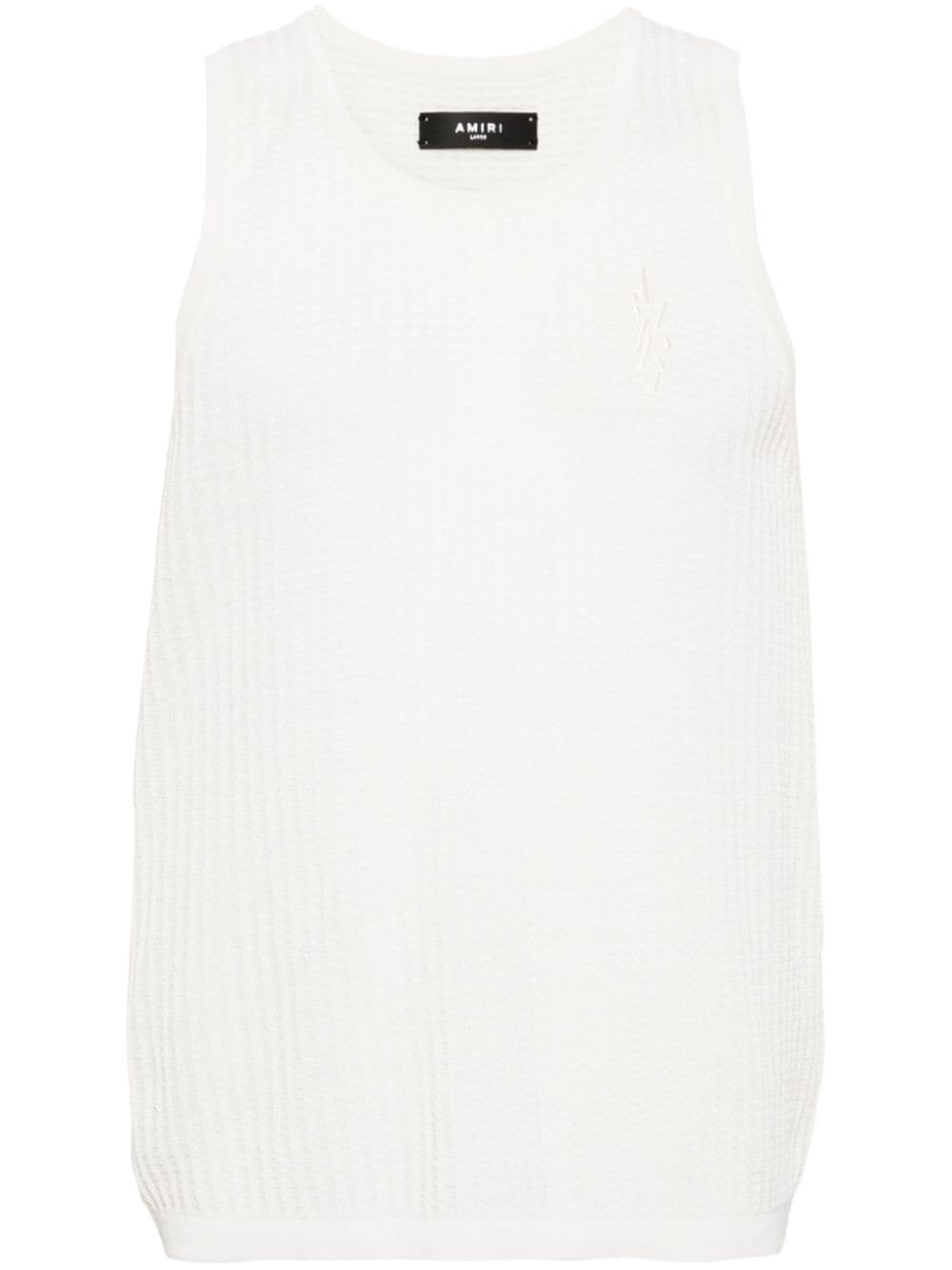 AMIRI logo-embroidered vest top - White von AMIRI